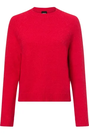 HUGO BOSS Sweter damski z dodatkiem alpaki