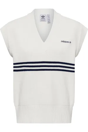 adidas Sweter damski - kamizelka dzianinowa