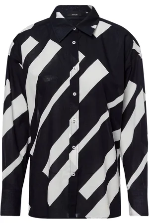Opus Damska bluzka koszulowa - Fenlo Stripe