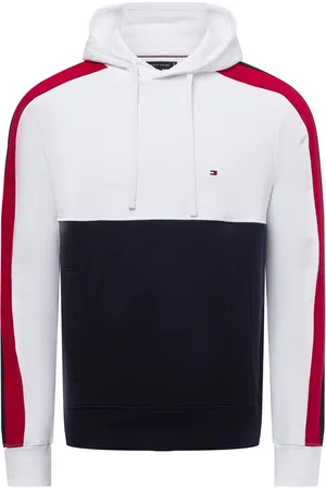 Tommy Hilfiger Bluza męska z kapturem - GLOBAL STRIPE BLOCK