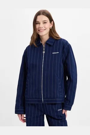 adidas Damska bluza - kurtka w prążki