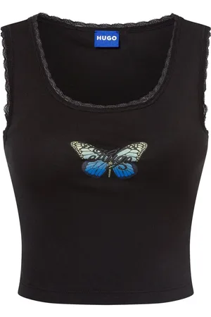 Hugo Blue Damski croptop - Delarina_B