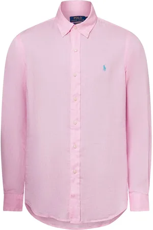 Ralph Lauren Męska koszula lniana na co dzień