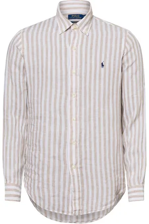 Ralph Lauren Męska koszula lniana na co dzień