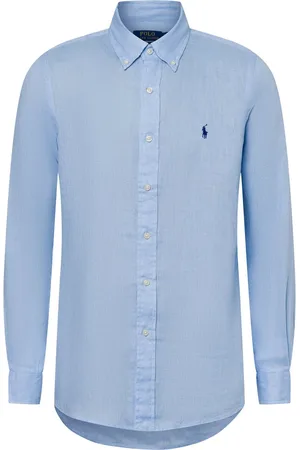 Ralph Lauren Męska koszula lniana na co dzień