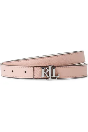 Ralph Lauren Damski dwustronny pasek skórzany