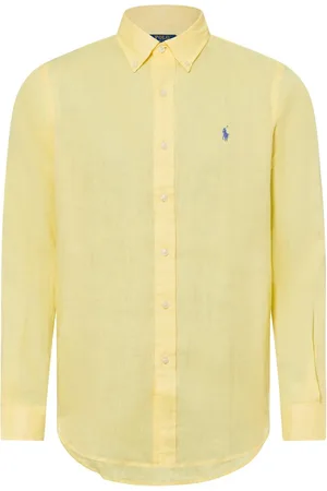 Ralph Lauren Męska koszula lniana na co dzień