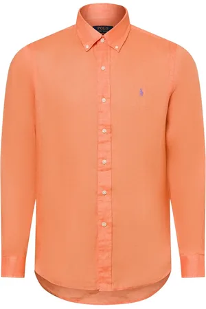 Ralph Lauren Męska koszula lniana na co dzień