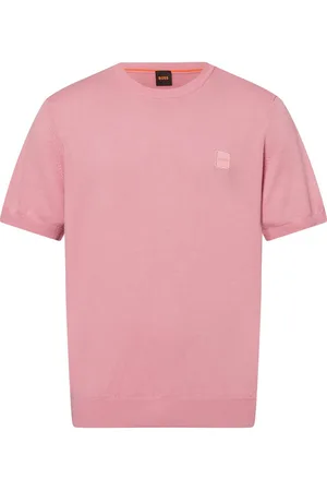 HUGO BOSS Męski sweter z krótkim rękawem i zawartością kaszmiru - Kanache