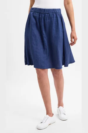Marie Lund Lniana mini spódniczka damska