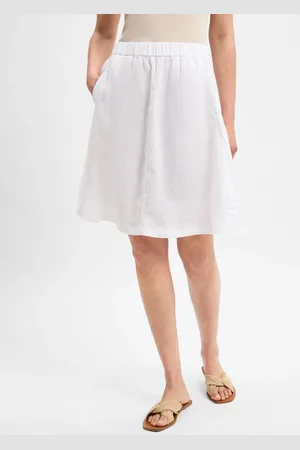 Marie Lund Lniana mini spódniczka damska