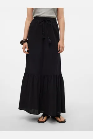 VERO MODA Vmpretty Wysoka Talia Długa Spódnica