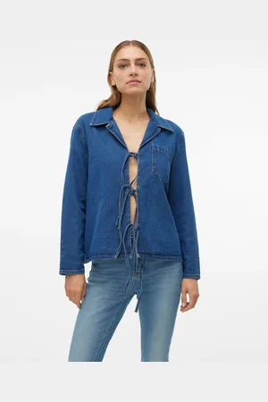 VERO MODA Vmkarla Koszula Jeansowa