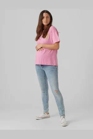Mama;licious Krój Slim Niska Talia Jeans