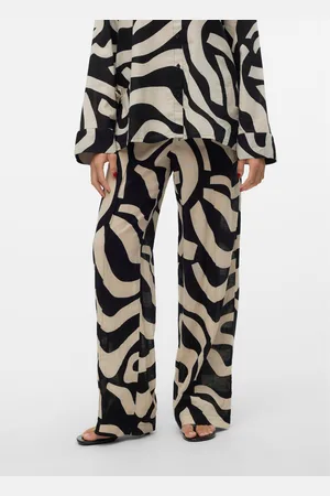 VERO MODA Vmagnete Wysoki Stan Spodnie