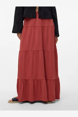 VERO MODA Vmmia Wysoka Talia Długa Spódnica
