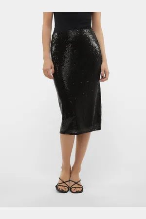 VERO MODA Vmkaje Wysoka Talia Spódnica Midi