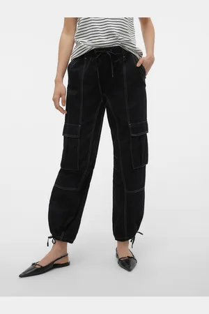 VERO MODA Vmkim Średnia Talia Bojówki