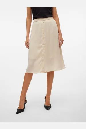 VERO MODA Vmsunny Wysoka Talia Spódnica Midi