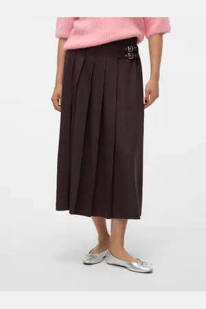 VERO MODA Vmhelga Wysoka Talia Długa Spódnica