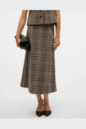 VERO MODA Vmmarin Wysoka Talia Spódnica Midi