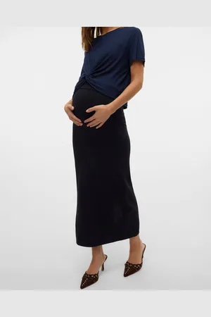 Mama;licious Wysoka Talia Spódnica Midi