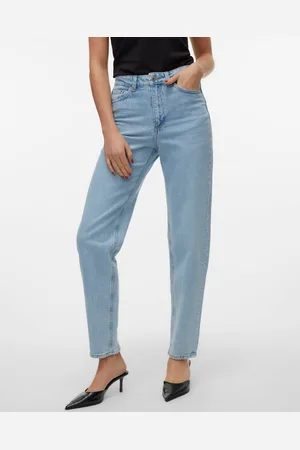 VERO MODA Vmtessa Wysoki Stan Krój Mom Jeans