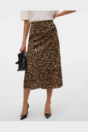 VERO MODA Vmverena Wysoka Talia Spódnica Midi