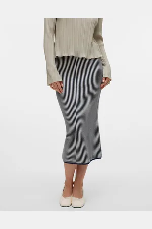 VERO MODA Vmgold Wysoka Talia Spódnica Midi