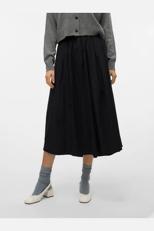 VERO MODA Vmannie Średnia Talia Spódnica Midi