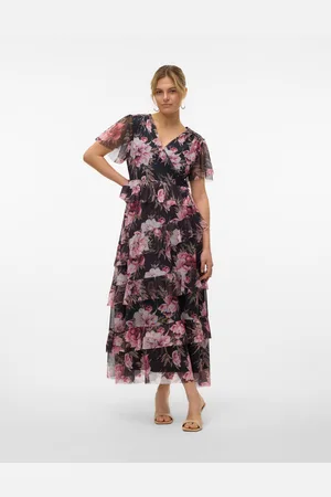 VERO MODA Awblair Długa Sukienka