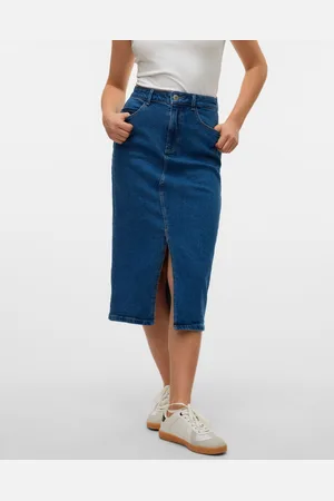 VERO MODA Vmnatalie Wysoka Talia Spódnica Midi