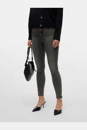 VERO MODA Vmbe Wysoki Stan Krój Skinny Jeans