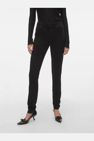 VERO MODA Vmjune Średni Stan Krój Slim Jeans