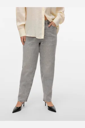 VERO MODA Vmctessa Wysoki Stan Krój Mom Jeans