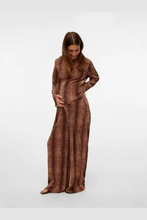 Mama;licious Krój Wide Leg Spodnie