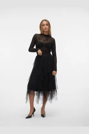 VERO MODA Vmeve Wysoka Talia Spódnica Midi