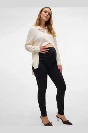 Mama;licious Krój Slim Wysoka Talia Jegginsy
