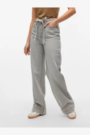 VERO MODA Vmkathy Bardzo Wysoki Stan Krój Wide Leg Jeans