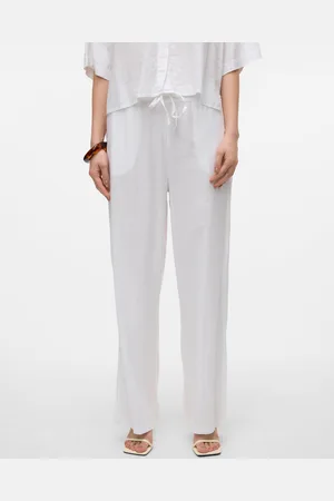 VERO MODA Vmlinn Średnia Talia Spodnie
