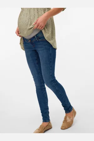 Mama;licious Krój Slim Niska Talia Jeans