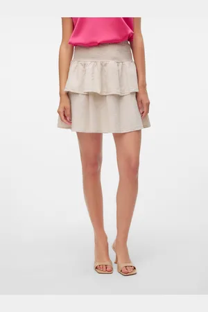 VERO MODA Vmluna Wysoka Talia Krótka Spódnica