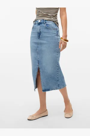 VERO MODA Vmnatalie Wysoka Talia Spódnica Midi