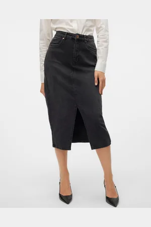 VERO MODA Vmveri Wysoka Talia Spódnica Midi