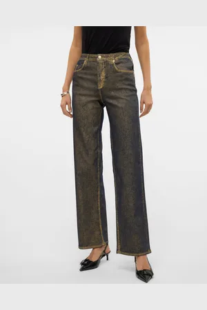 VERO MODA Vmtessa Wysoki Stan Krój Wide Leg Jeans