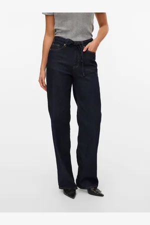 VERO MODA Vmtessa Wysoki Stan Krój Wide Leg Jeans