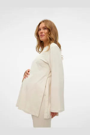 Mama;licious Luźno Dopasowane Okrągły Dekolt Bluza