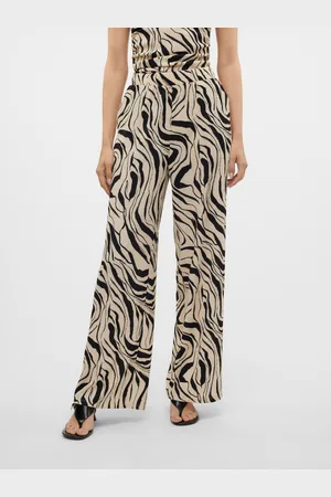 VERO MODA Vmpoet Wysoka Talia Spodnie