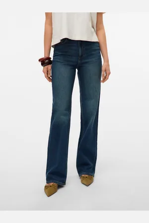 VERO MODA Vmtessa Wysoki Stan Krój Wide Leg Jeans