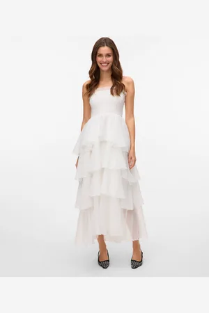 VERO MODA Vmdelilah Długa Sukienka